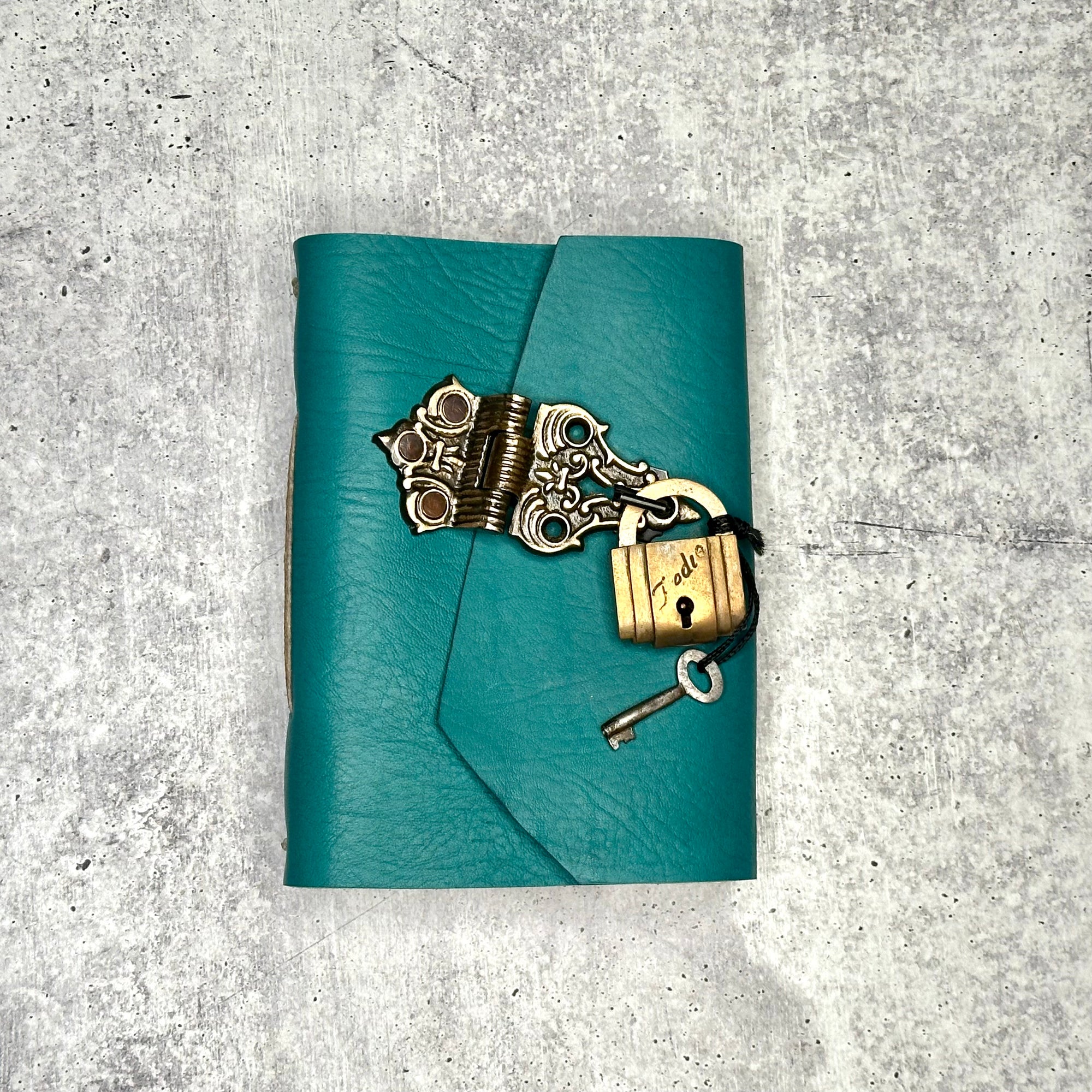 Lucca - Turquoise/Artisan Paper/Padlock