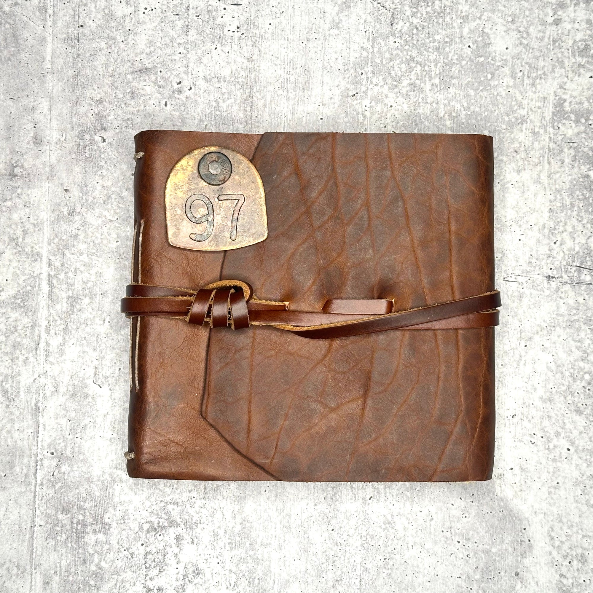 Perugia - Rusty Pebble Bison/BB/Cattle ID Tag #97