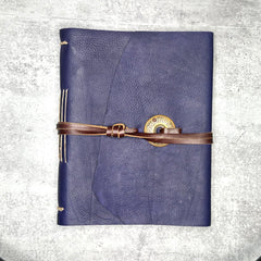 Verona/Vertical - Indigo Pebble/Photo Album/Rosette