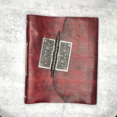Verona/Vertical - Burgundy Bison/Photo Album/Door Hinge