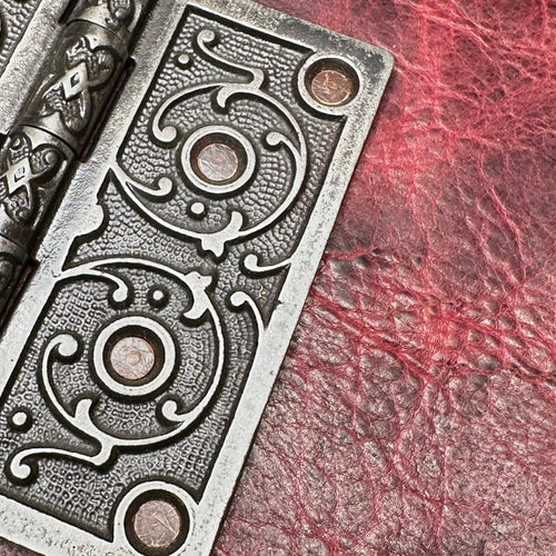 Verona/Vertical - Burgundy Bison/Photo Album/Door Hinge