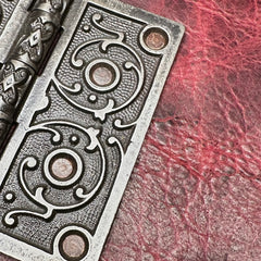 Verona/Vertical - Burgundy Bison/Photo Album/Door Hinge