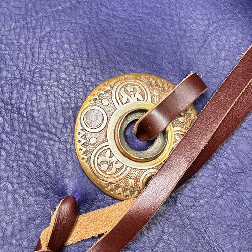 Verona/Vertical - Indigo Pebble/Photo Album/Rosette