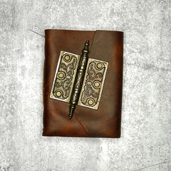 Lucca - Roasted Pecan/Bison/Hemp Paper/Door Hinge