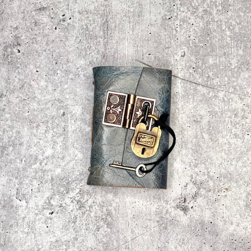 Amalfi - Blue Marble/Artisan Paper/Padlock