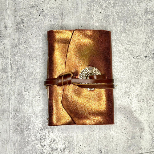 Lucca -Metallic Rose Gold /Artisan Paper/Rosette