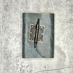 Lucca - Blue Marble/Artisan Paper/Door Hinge