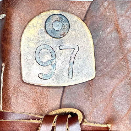 Perugia - Rusty Pebble Bison/BB/Cattle ID Tag #97