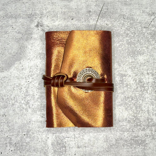 Lucca -Metallic Rose Gold /Artisan Paper/Rosette