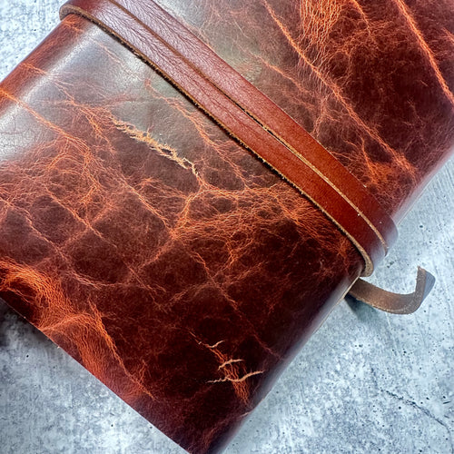 Lucca -  Toasted Pecan (Scarred)Artisan Paper/Keyhole Cover