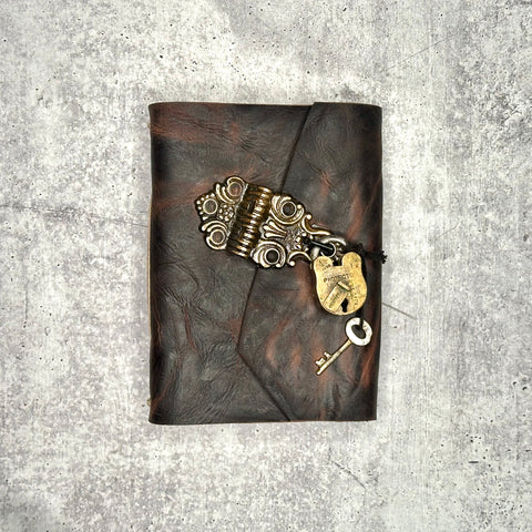 Lucca - Ruby Bison/Artisan Paper/Padlock