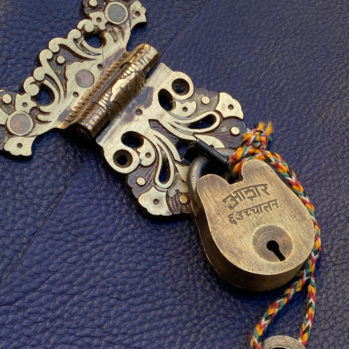 Sorrento - Indigo Pebble/Photo Album/Padlock